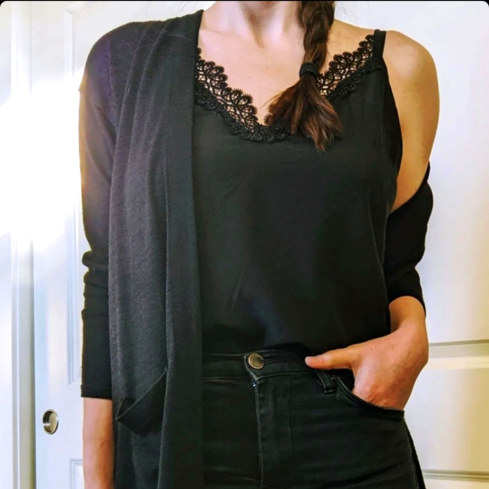 The Kooples Silk V-Neck Cami Top